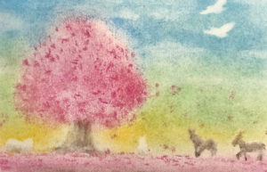 初心者向けパステル画の解説！「桜の風景」の描き方