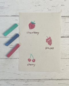 初心者向けパステル画の描き方の解説！100均パステルで果物を描く！！