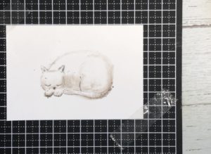 100均パステルを使った簡単な猫イラストの描き方の解説！