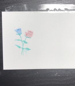 初心者向け100均パステルで描くバラのイラストの解説！